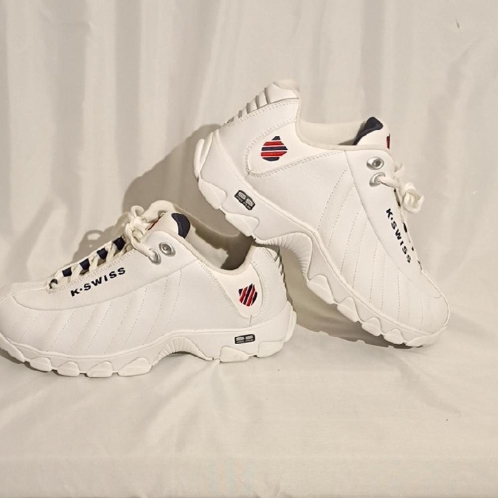 K-Swiss Men's Leather Training shoes Size 10 XW 03426-130 White New no box